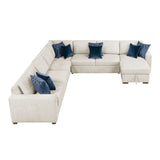 Isla Beige 5-Piece Sectional w/ Reversible Chaise - Ornate Home