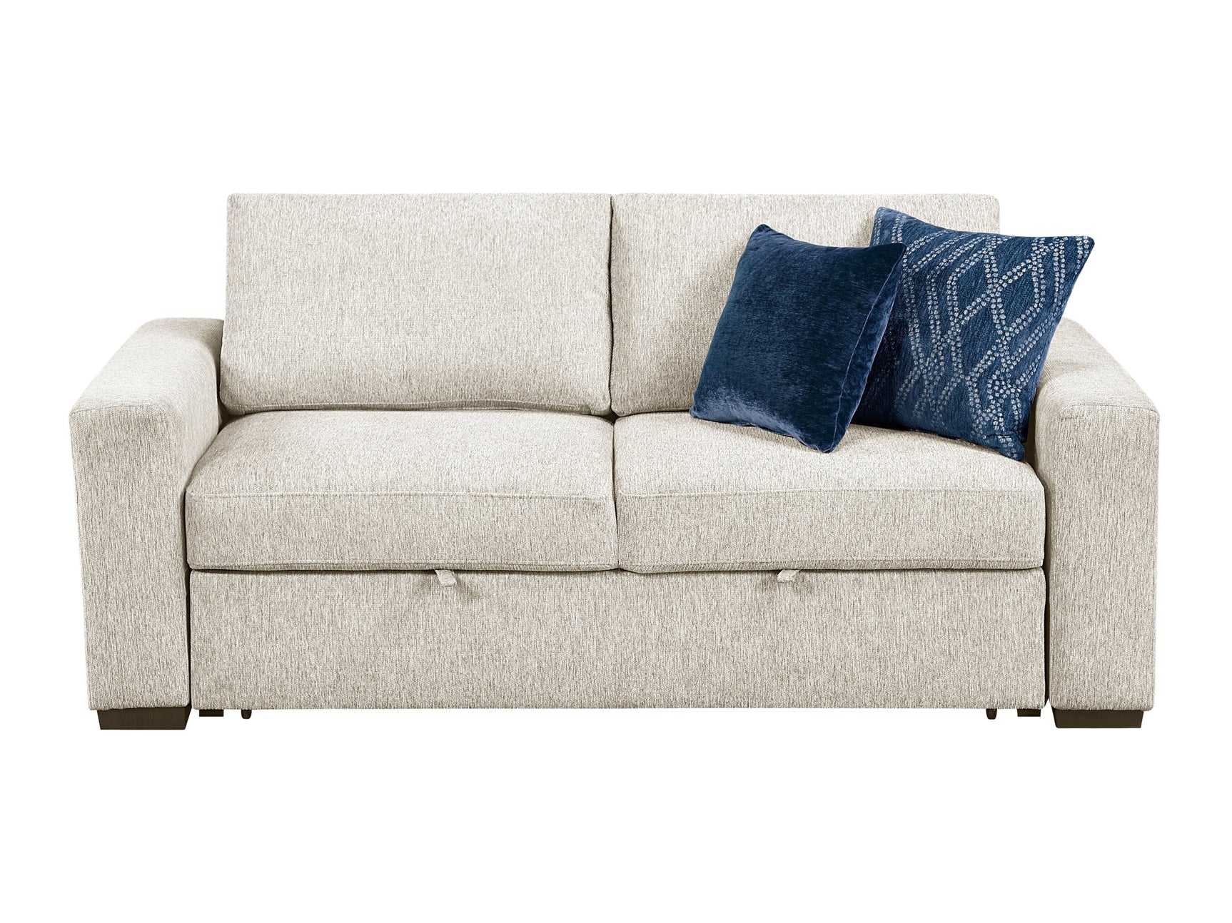 Isla Beige Loveseat w/ Pull-Out Bed & Click Motion Back - Ornate Home