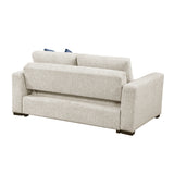 Isla Beige Loveseat w/ Pull-Out Bed & Click Motion Back - Ornate Home