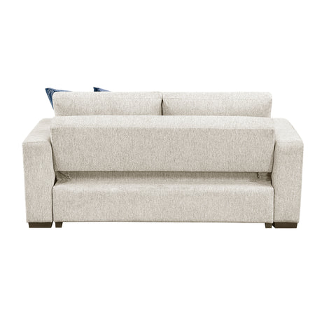 Isla Beige Loveseat w/ Pull-Out Bed & Click Motion Back - Ornate Home