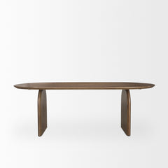 Isla Dark Brown Oval Dining Table - Ornate Home