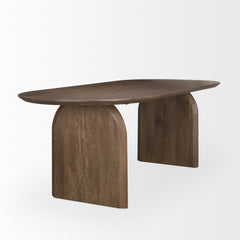 Isla Dark Brown Oval Dining Table - Ornate Home