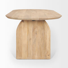 Isla Light Brown Oval Dining Table - Ornate Home