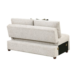 Isla Sand 3-Piece Sectioal with Reversible Chaise and Pull-out Bed - Ornate Home