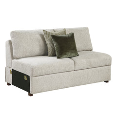 Isla Sand 3-Piece Sectional with Pull-out Bed - Ornate Home