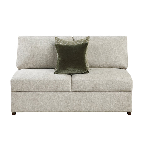 Isla Sand 3-Piece Sectional with Reversible Chaise and Ottoman - Ornate Home