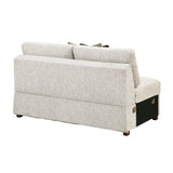 Isla Sand 3-Piece Sectional with Reversible Chaise and Ottoman - Ornate Home