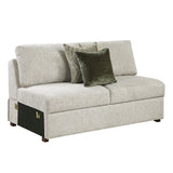 Isla Sand 4-Piece Sectional with Pull-out Bed and Ottoman - Ornate Home