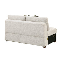 Isla Sand 4-Piece Sectional with Pull-out Bed and Ottoman - Ornate Home