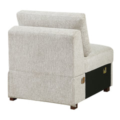 Isla Sand 4-Piece Sectional with Reversible Chaise and Hidden Storage - Ornate Home