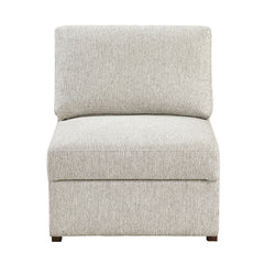 Isla Sand 4-Piece Sectional with Reversible Chaise and Pull-out Bed (1-seater) - Ornate Home