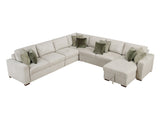 Isla Sand 5-Piece Sectional with Reversible Chaise - Ornate Home