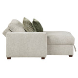 Isla Sand Chaise Lounge with Arms and Hidden Storage - Ornate Home