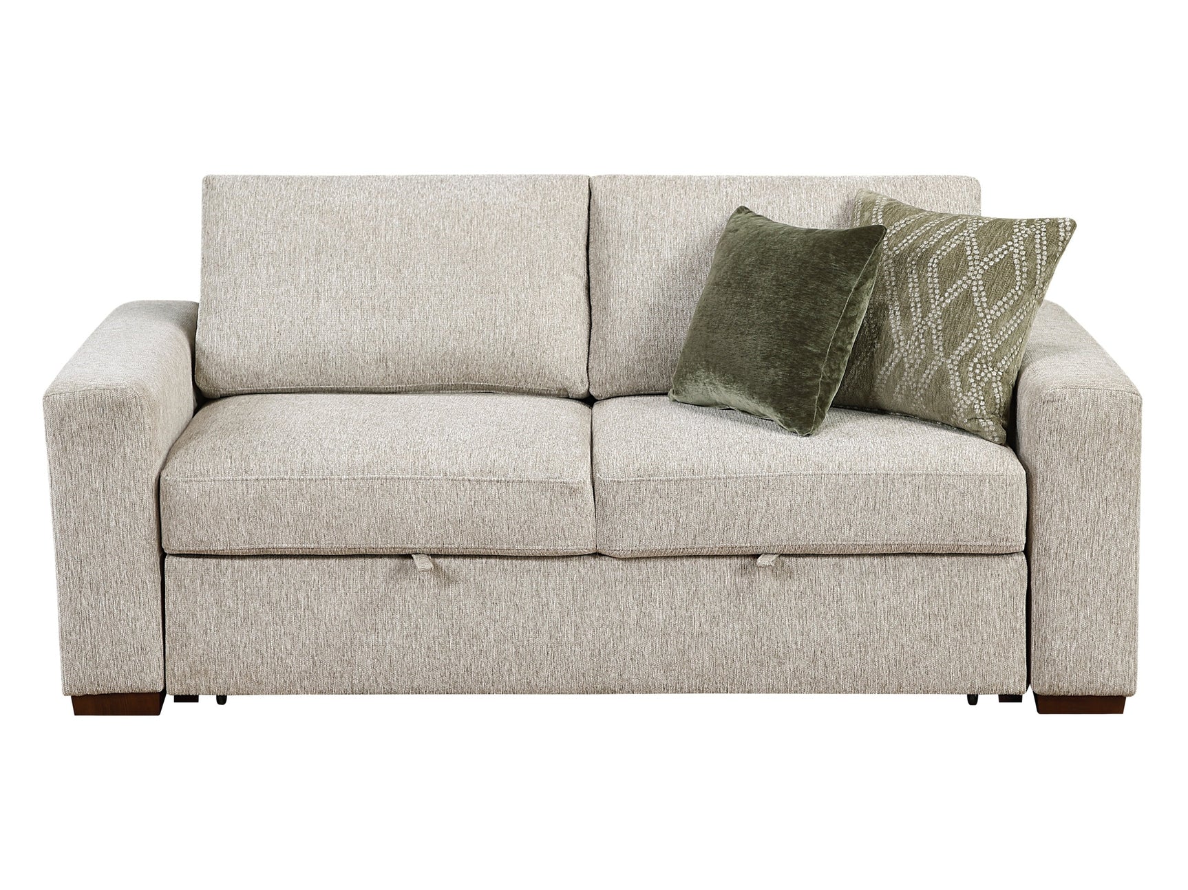 Isla Sand Loveseat with Pull-out Bed and Click Motion Back - Ornate Home