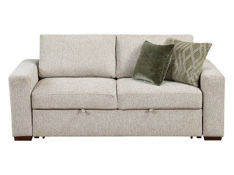 Isla Sand Loveseat with Pull-out Bed and Click Motion Back - Ornate Home