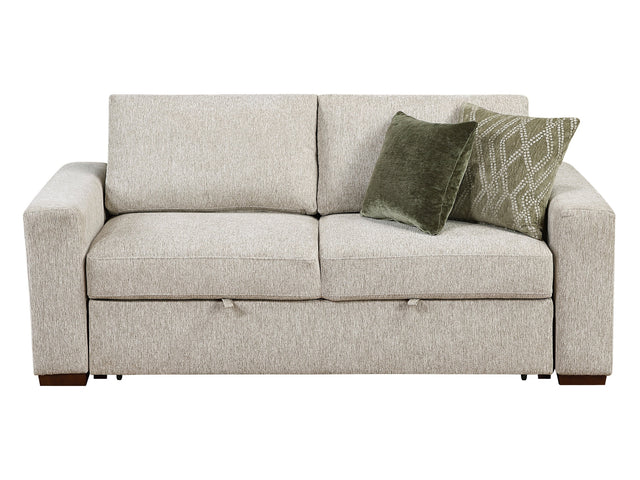 Isla Sand Loveseat with Pull-out Bed and Click Motion Back - Ornate Home