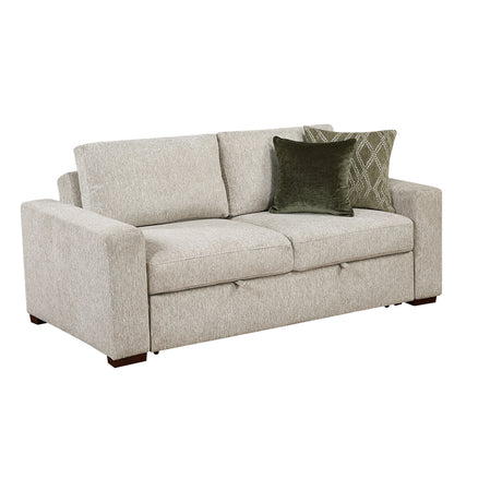 Isla Sand Loveseat with Pull-out Bed and Click Motion Back - Ornate Home