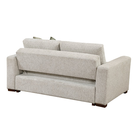 Isla Sand Loveseat with Pull-out Bed and Click Motion Back - Ornate Home