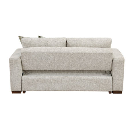Isla Sand Loveseat with Pull-out Bed and Click Motion Back - Ornate Home