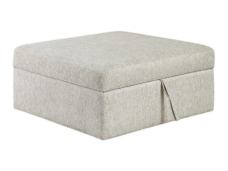 Isla Sand Storage Ottoman with Casters - Ornate Home