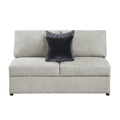 Isla Silver Armless 2-Seater