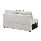 Isla Silver Armless 2-Seater