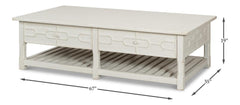 Isla White Coffee Table - Ornate Home