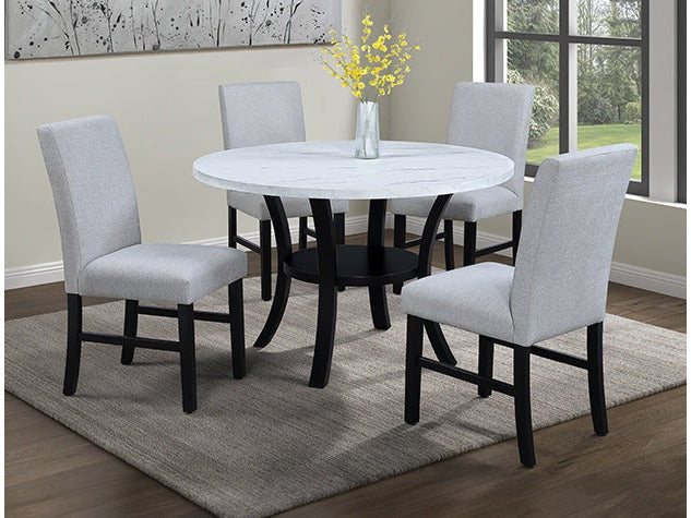 Isla White Round Dining Table - Ornate Home