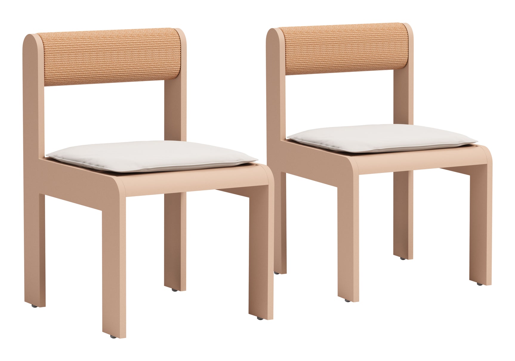 Island White Dining Chair (Set of 2) - Ornate Home