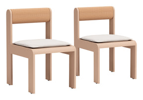 Island White Outdoor Dining Chair (Set of 2) - Ornate Home