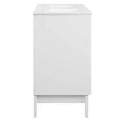 Isle White 48" Double Bathroom Vanity Cabinet - Ornate Home
