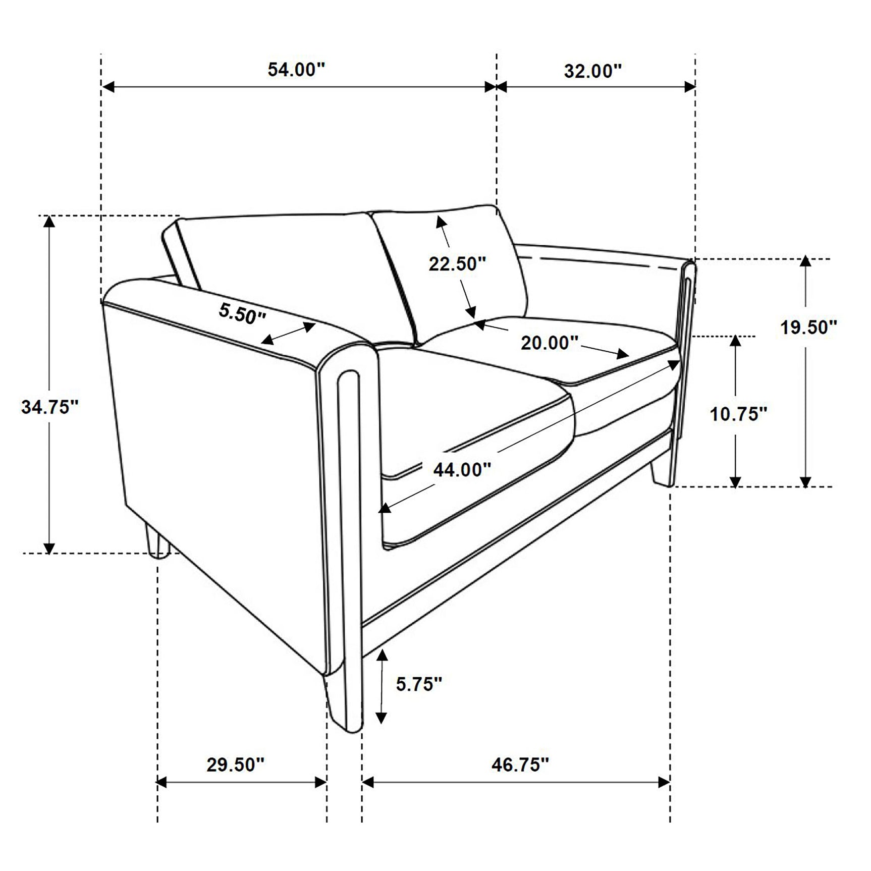 Islington Taupe 3-piece Upholstered Panel Arm Sofa Set - Ornate Home