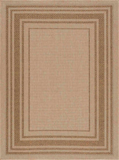 Isoko Bordered Faux Jute Outdoor Rug - Ornate Home