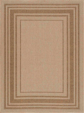 Isoko Bordered Faux Jute Outdoor Rug - Ornate Home