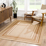 Isoko Bordered Faux Jute Outdoor Rug - Ornate Home