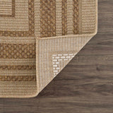 Isoko Bordered Faux Jute Outdoor Rug - Ornate Home