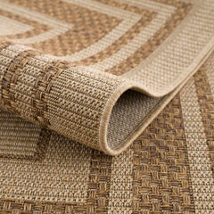 Isoko Bordered Faux Jute Outdoor Rug - Ornate Home