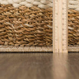 Isoko Bordered Faux Jute Outdoor Rug - Ornate Home
