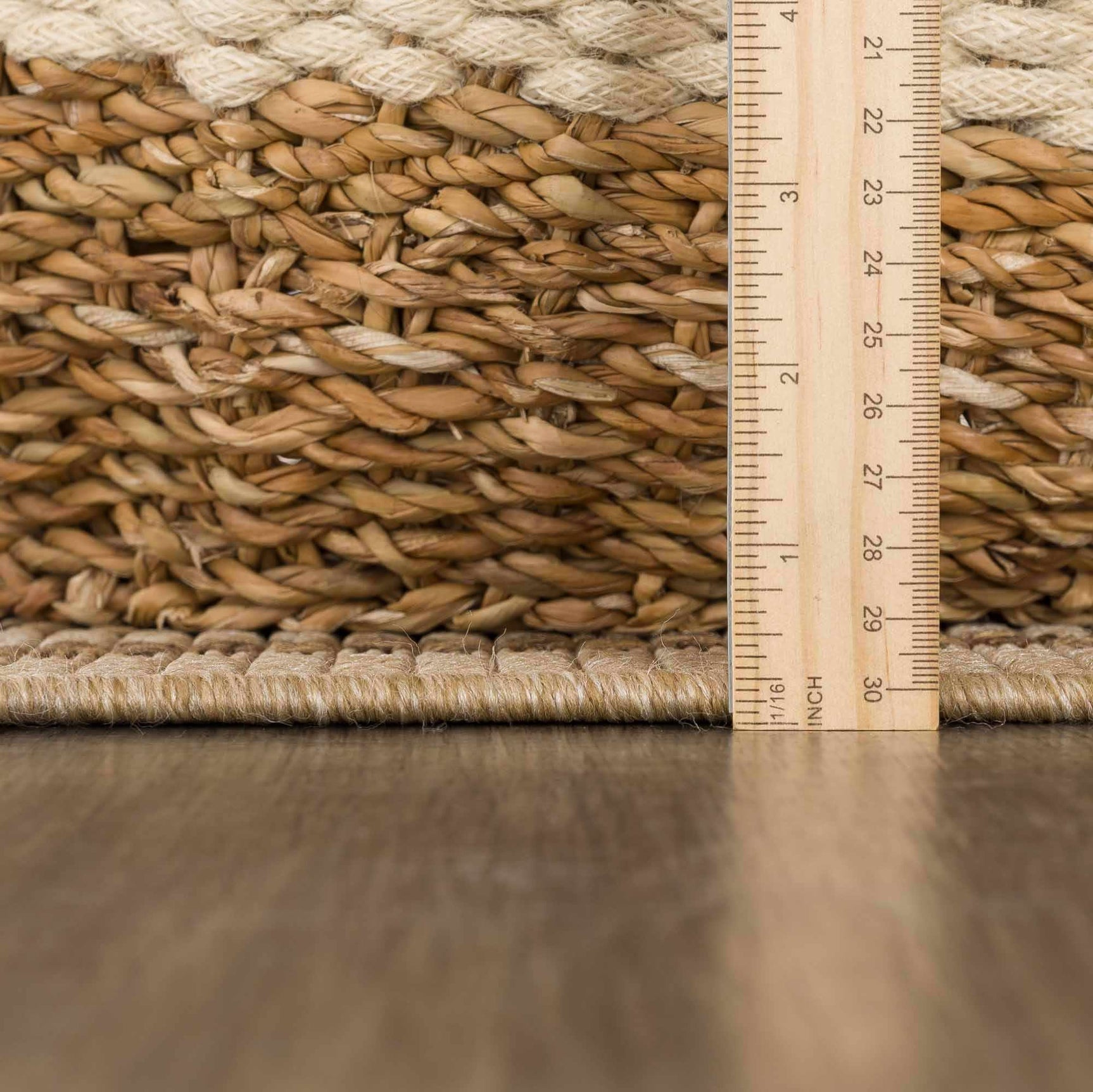 Isoko Bordered Faux Jute Outdoor Rug - Ornate Home