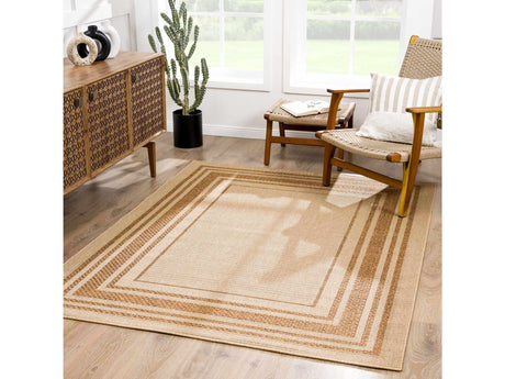Isoko Bordered Faux Jute Rug - Ornate Home