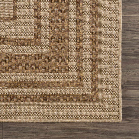 Isoko Bordered Faux Jute Rug - Ornate Home