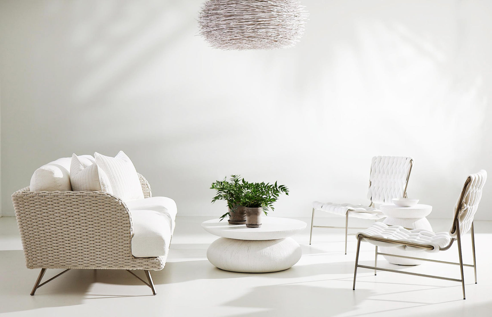 Isola Whitecap/White/Cream Outdoor Sofa - Ornate Home