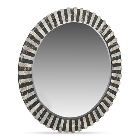 Isolde Black/Beige Mirror - Ornate Home