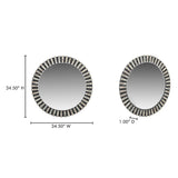 Isolde Black/Beige Mirror - Ornate Home