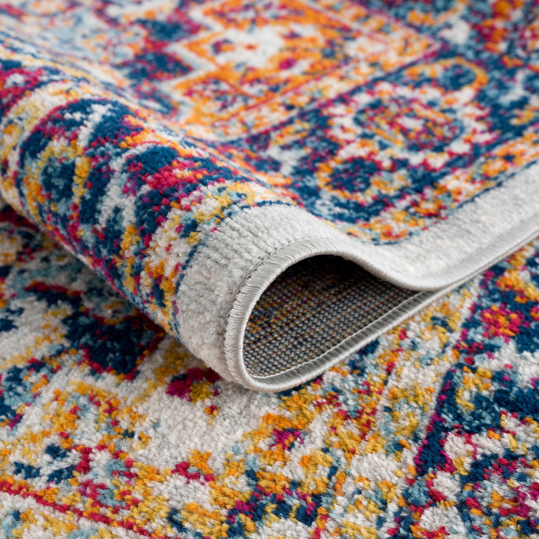 Istanbul Medallion Orange Area Rug - Clearance - Ornate Home