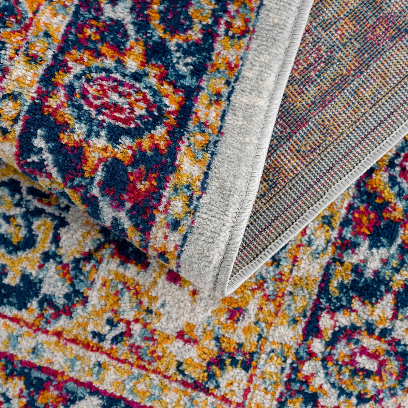 Istanbul Medallion Orange Area Rug - Clearance - Ornate Home