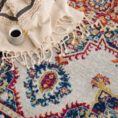 Istanbul Medallion Orange Area Rug - Clearance - Ornate Home