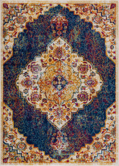 Istanbul Navy Area Rug - Clearance - Ornate Home