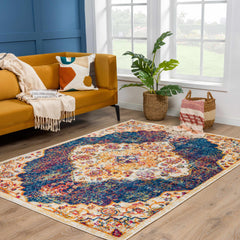 Istanbul Navy Area Rug - Clearance - Ornate Home