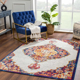 Istanbul Orange Area Rug - Clearance - Ornate Home